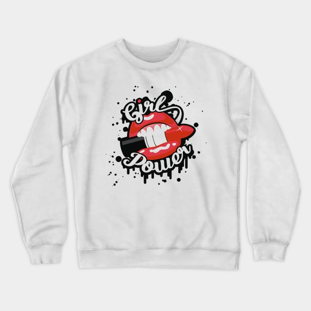 girl power Crewneck Sweatshirt by Theblackberry